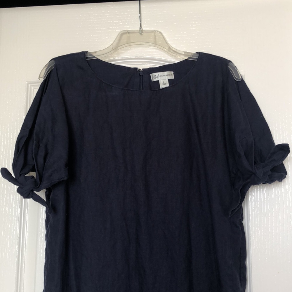 Neiman Marcus Navy Blue Shift Dress - Picture 2 of 11